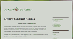 Desktop Screenshot of myrawfooddietrecipes.com